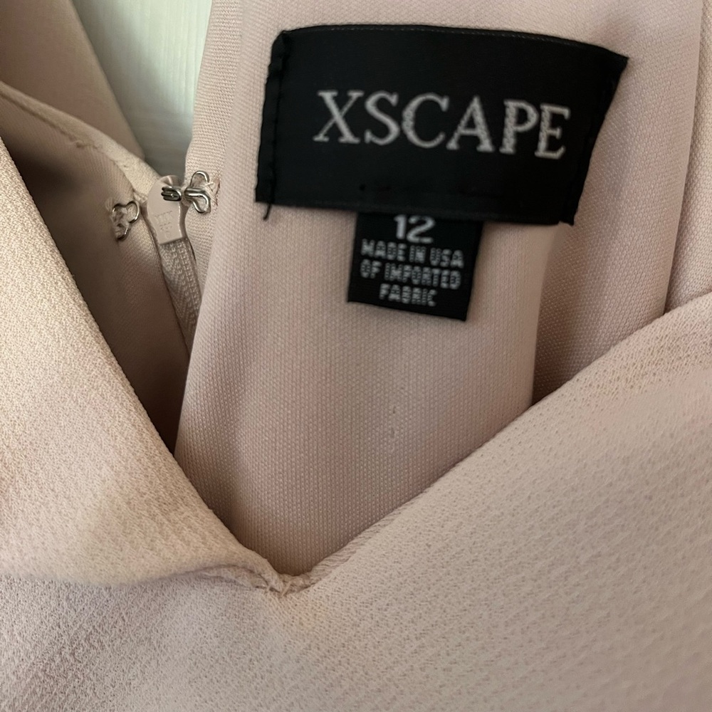 XScape Formal Gown, size 12; faded blush/pale peach, new with tags